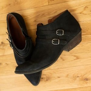 Lucky Brand Booties Black Leather